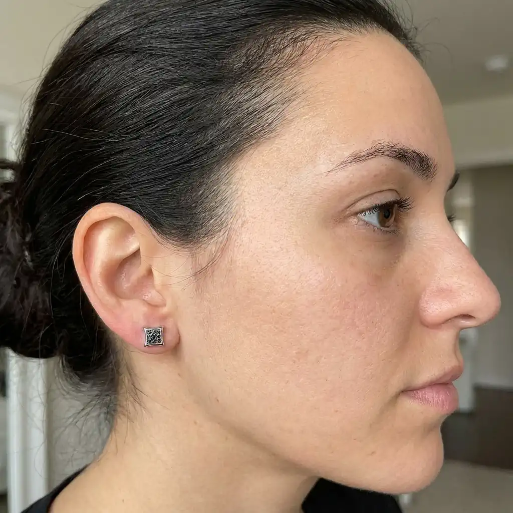 black diamond stud earrings