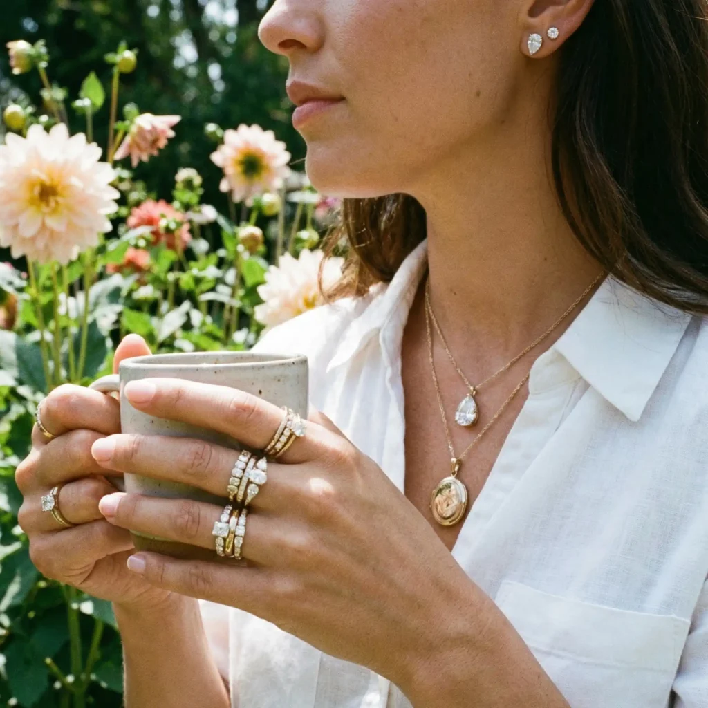 lab-grown diamond stud earrings and rings ideal for buyers seeking classic elegance
